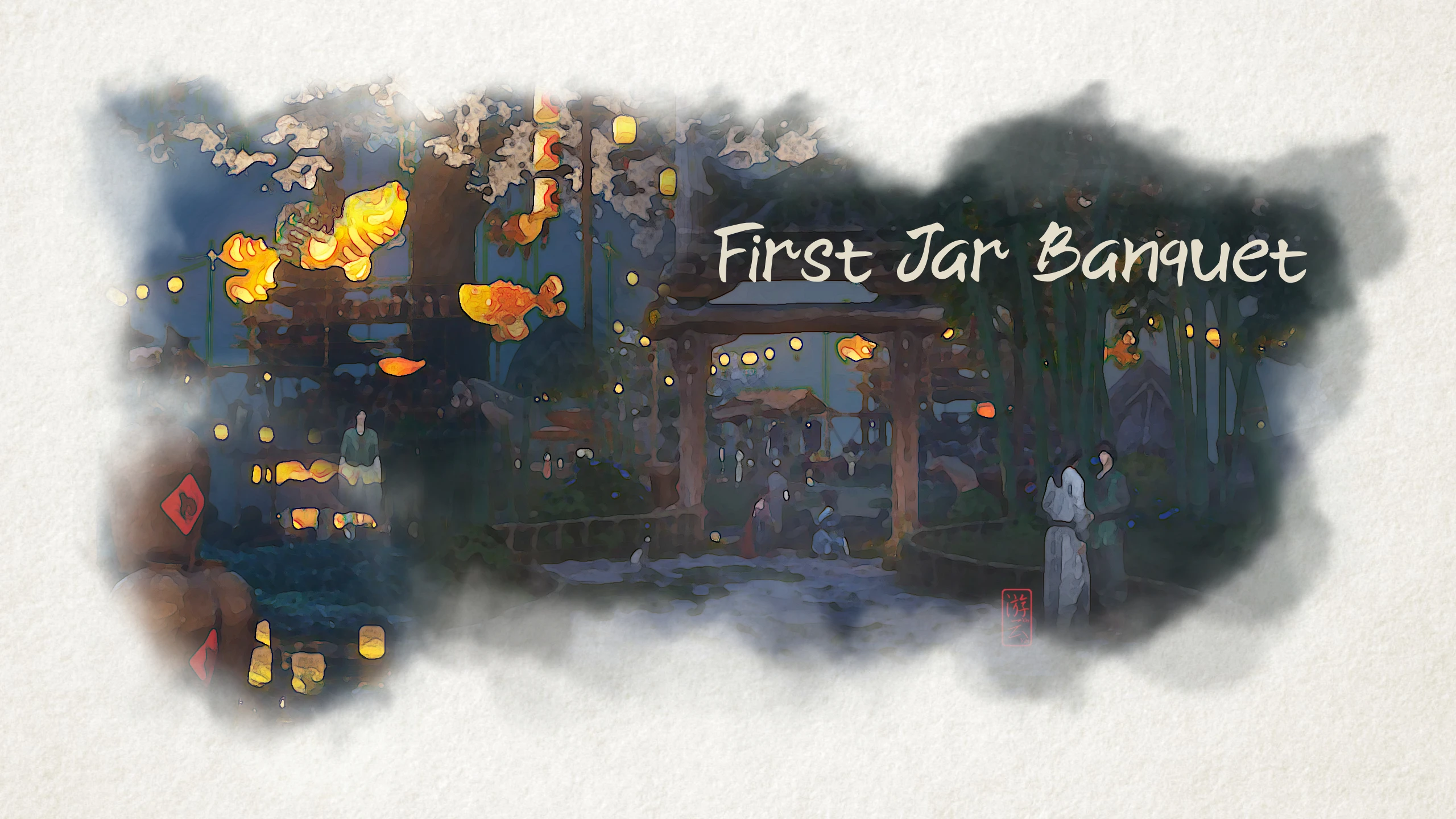 A painting of the first jar banquet