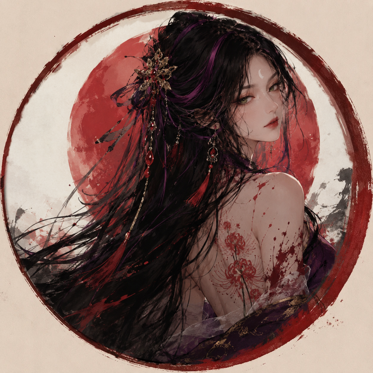 A portrait of Zhu Yulian