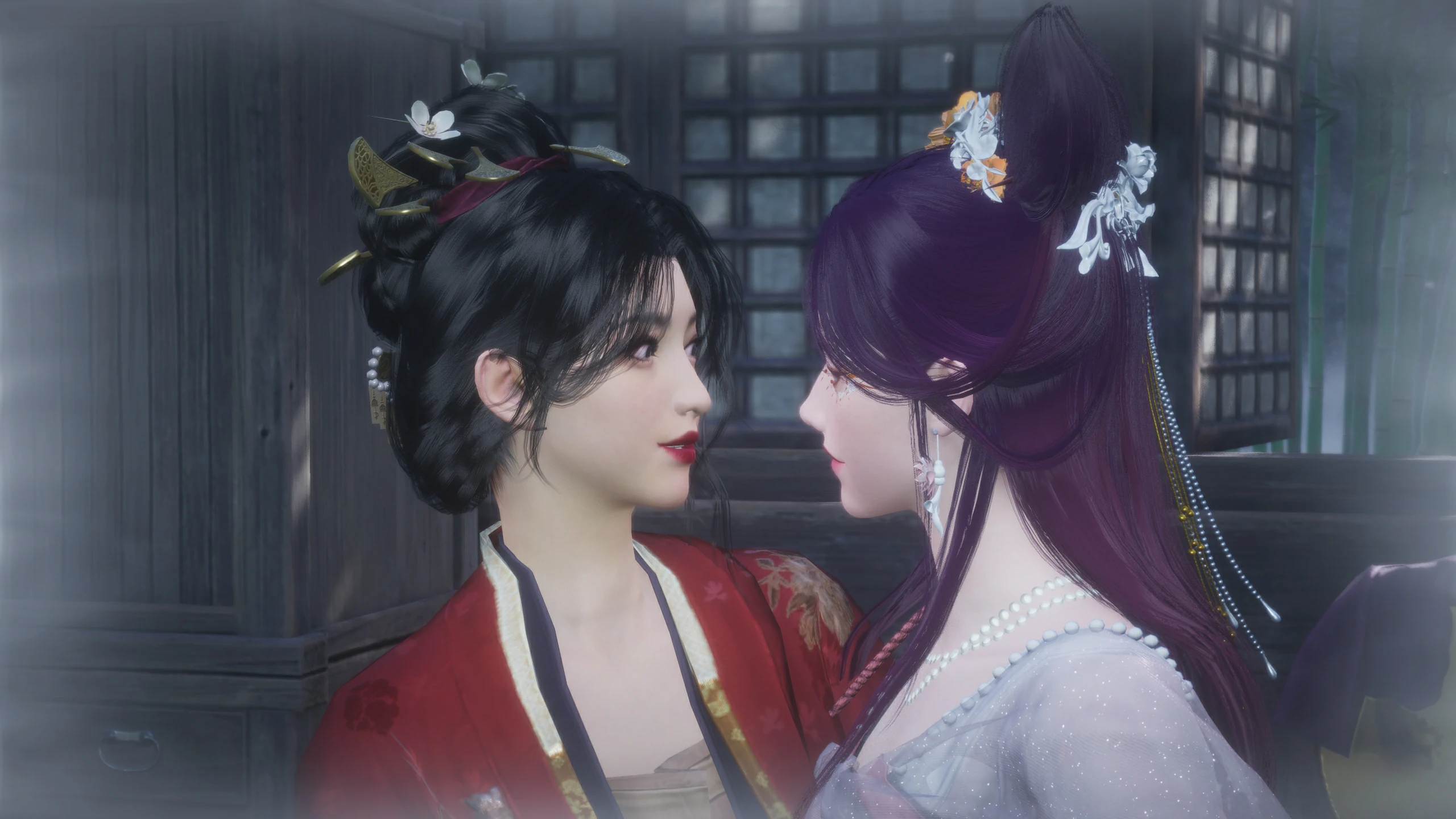 Ye Yu watching Dragon dance