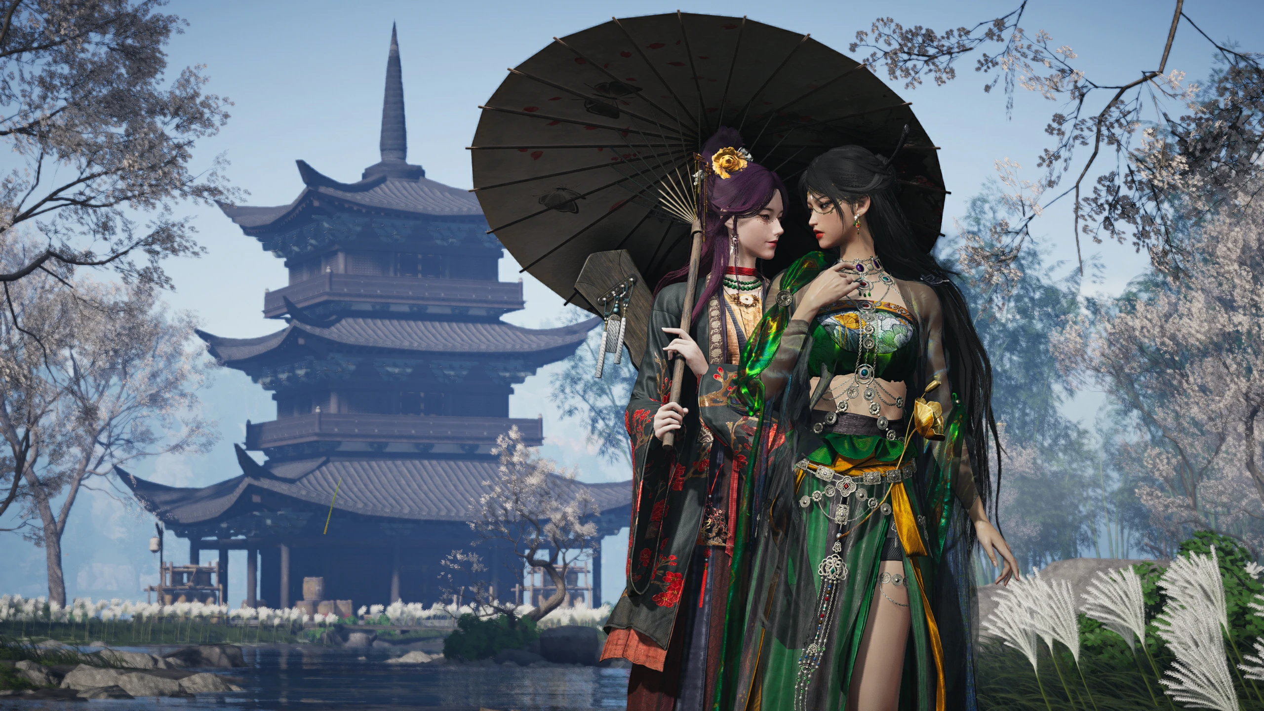 Ye Yu and Yulian at Blissful Retreat