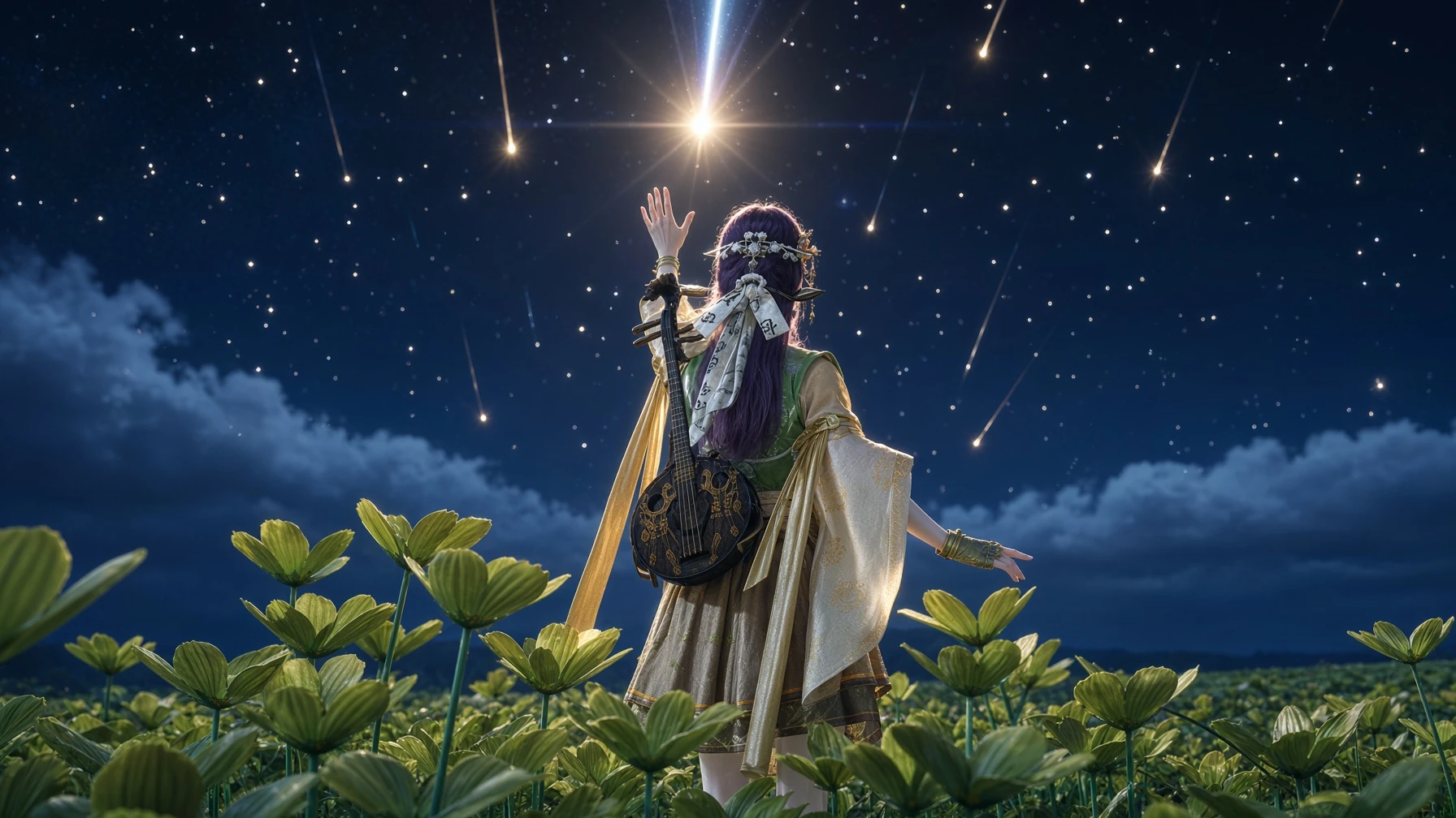 Ye Yu trying to catch a shooting star
