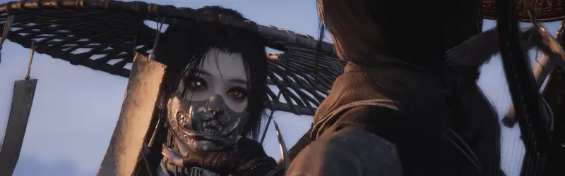 Ye Yu holding Yuelan's chin
